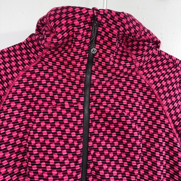 Lululemon Scuba Hoodie III, Deep Dive Berry Rumble Black / Black size 8 - Picture 11 of 12